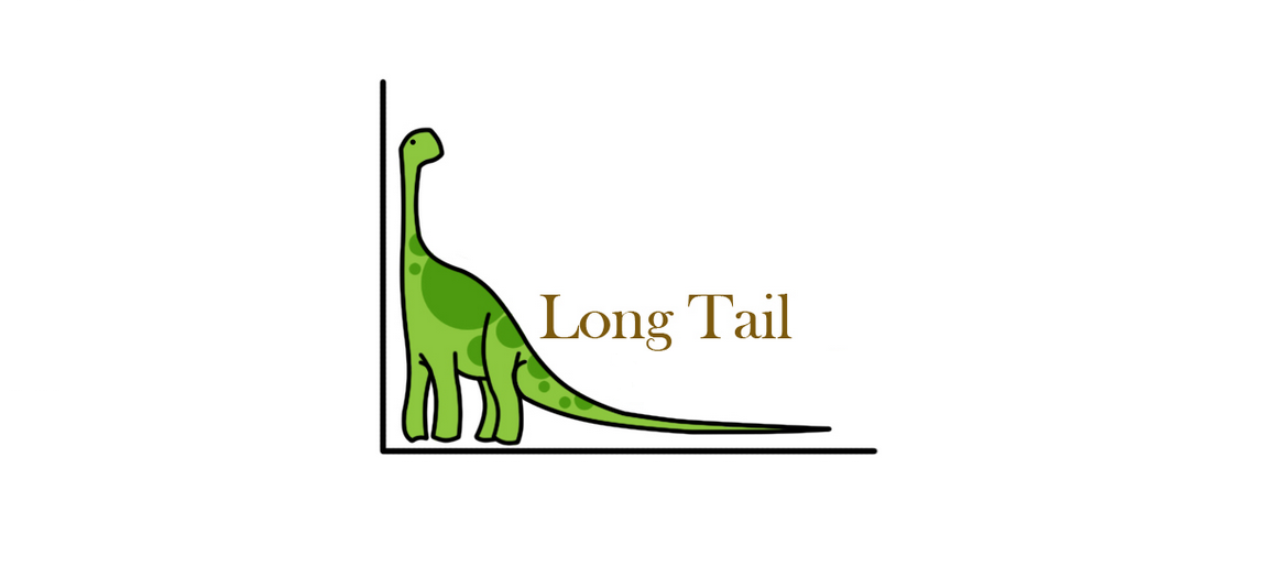 Dinosaur with a long tail